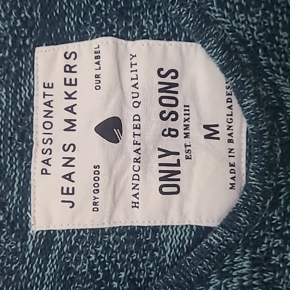 Only & Sons Sz M Textured Sweater - Picture 3 of 5